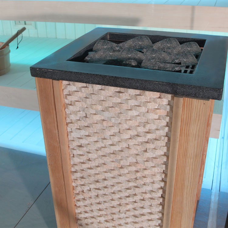 Finnische Sauna AWT E1240A aus Pappelholz inkl. Saunaofen EOS Cubo Finnische Sauna AWT E1240A aus Pappelholz inkl. Saunaofen EOS Cubo