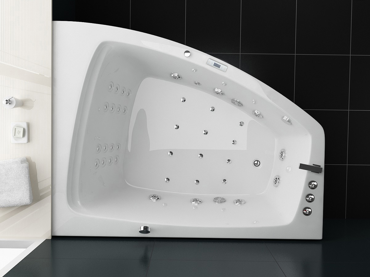 Whirlpool_Verona_Alpha180x140_3 Whirlpool Badewanne Verona Alpha, Eck 180 x 140