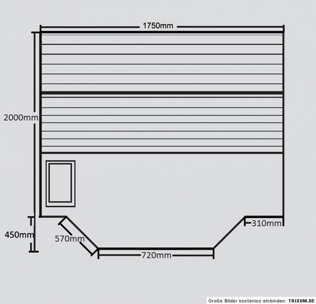 pd-1026-02 Finnische Sauna Alaska II inkl. Ofen und Zubehör für bis zu vier Personen