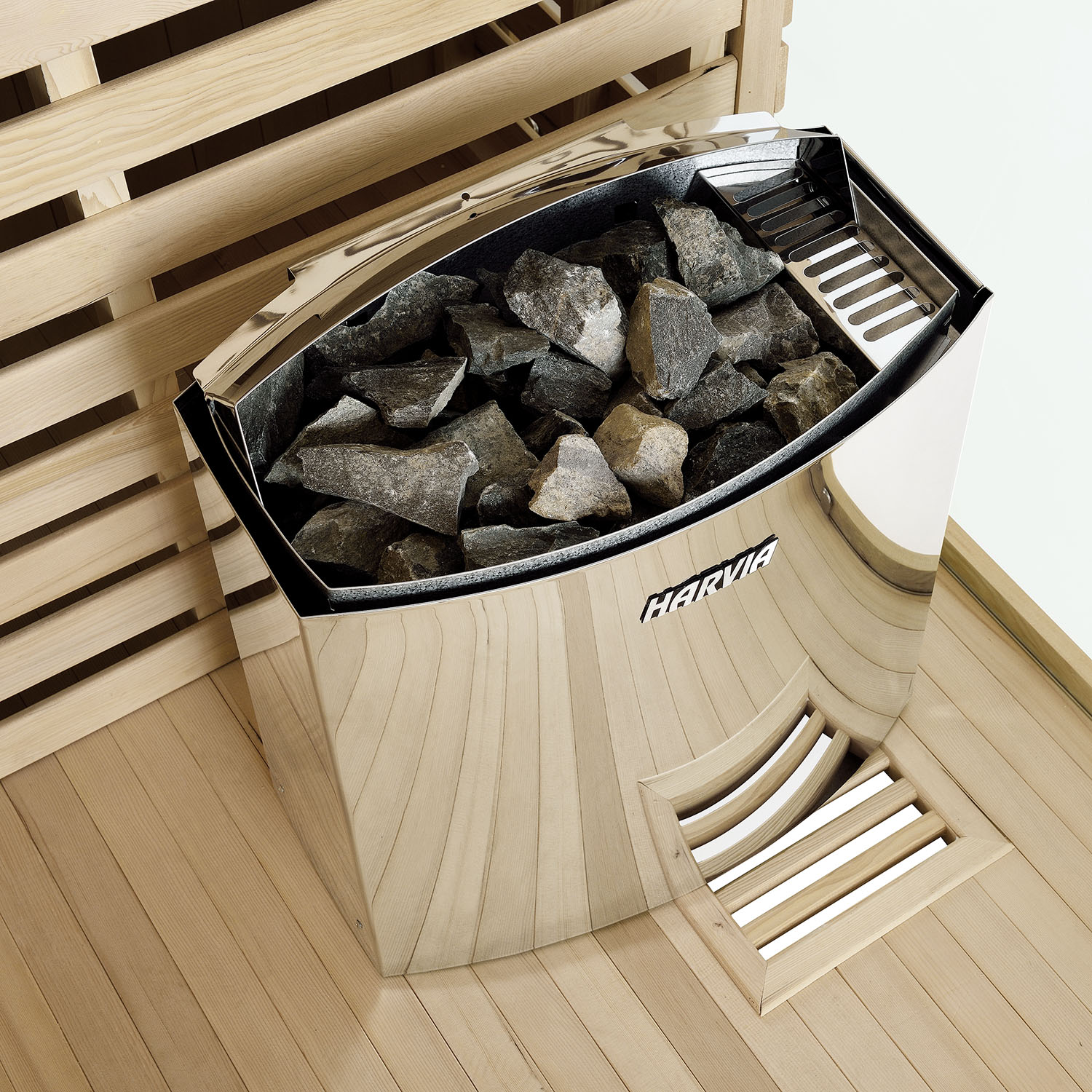 Finnische Sauna Espoo 200 Premium Naturstein, mit Glasfront und 8 kW Saunaofen Finnische Sauna Espoo 200 Premium Naturstein, mit Glasfront und 8 kW Saunaofen