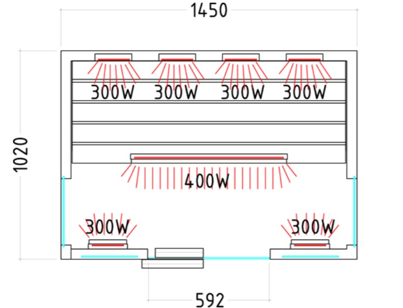 Infrarotkabine Phönix Small/ 100 x 102 x 200 Infrarotkabine Phönix Small/ 100 x 102 x 200