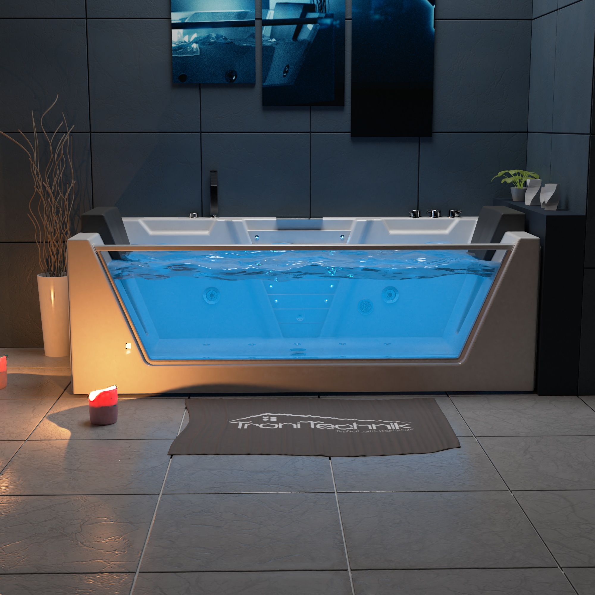 Mykonos-3 Whirlpool MYKONOS 180 x 88 für innen