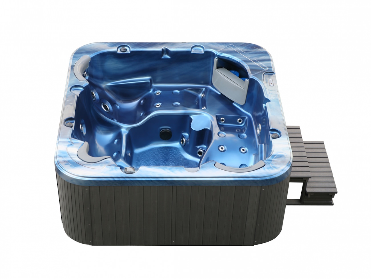 American Outdoor-Whirlpool Torina ozean blau - grau / 215 x 215 American Outdoor-Whirlpool Torina ozean blau - grau / 215 x 215