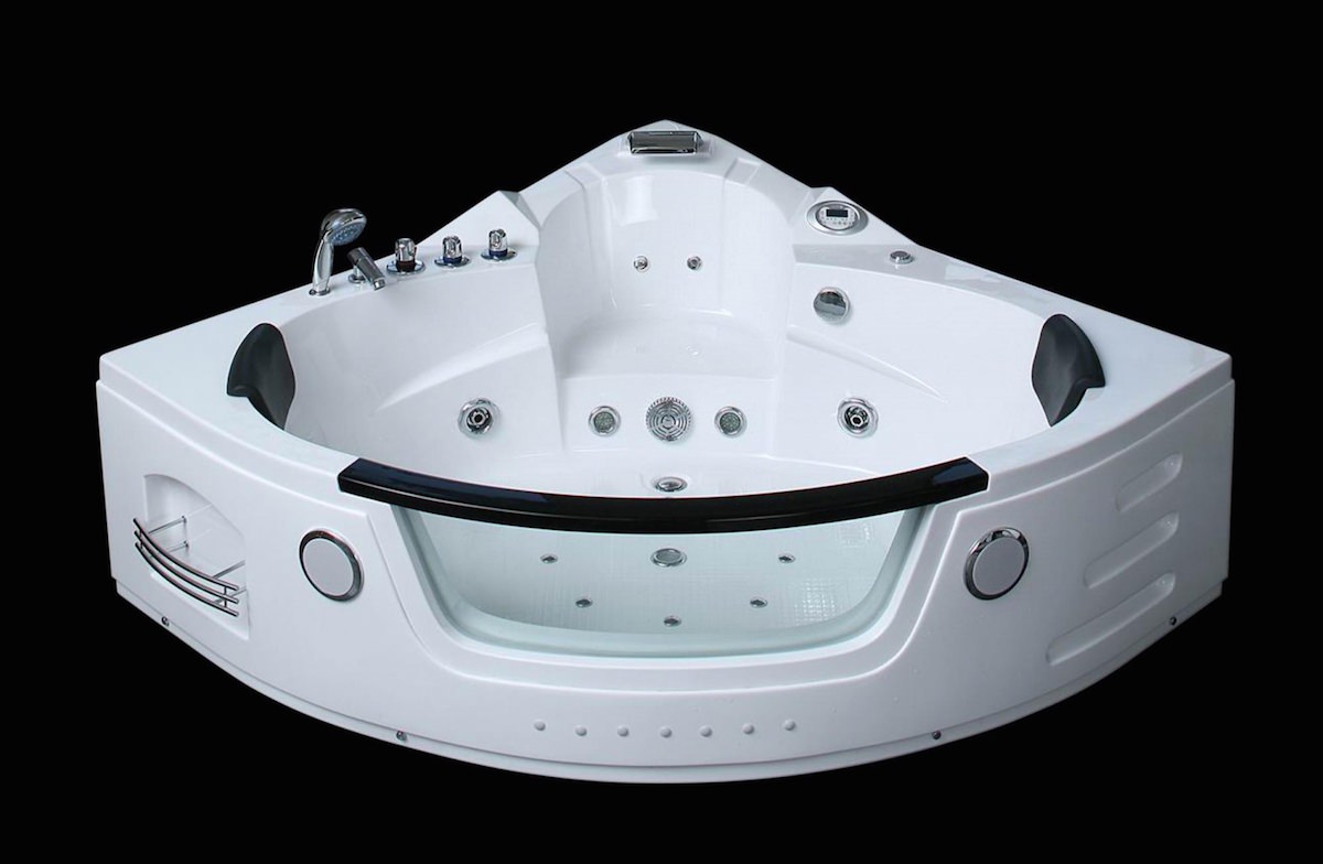 Whirlpool-Badewanne Milano, Eck-Badewanne / 172 x 172 Whirlpool-Badewanne Milano, Eck-Badewanne / 172 x 172