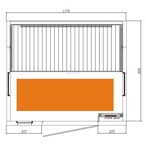 3_3 Infrarotkabine Zanier Gigatherm II mit Dual-Strahler-System, innen Zeder, für zwei Person