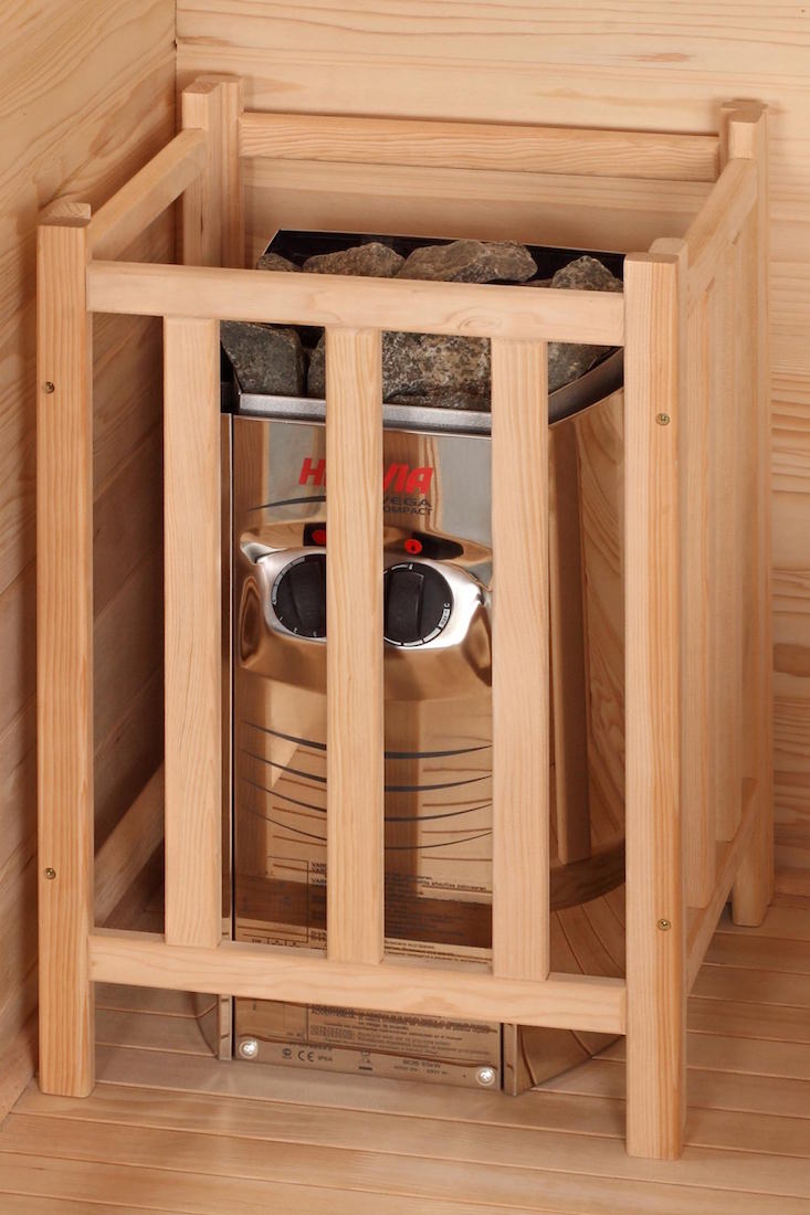 pd-1026-06 Finnische Sauna Alaska II inkl. Ofen und Zubehör für bis zu vier Personen