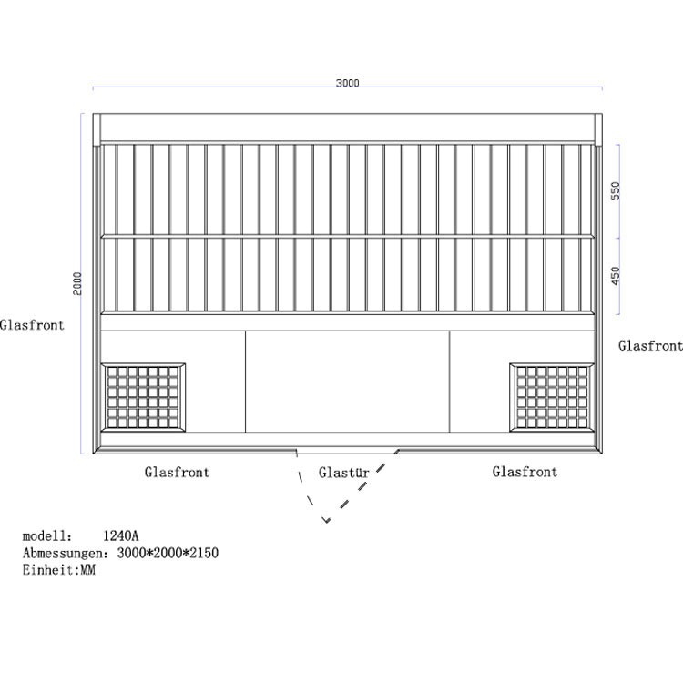 Finnische Sauna AWT E1240A aus Pappelholz inkl. Saunaofen EOS Cubo Finnische Sauna AWT E1240A aus Pappelholz inkl. Saunaofen EOS Cubo