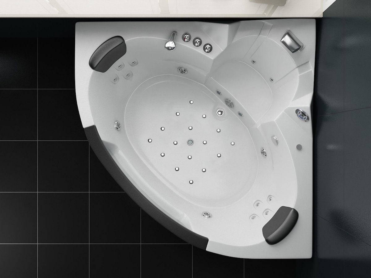 Whirlpool-Badewanne Milano, Eck-Badewanne / 172 x 172 Whirlpool-Badewanne Milano, Eck-Badewanne / 172 x 172