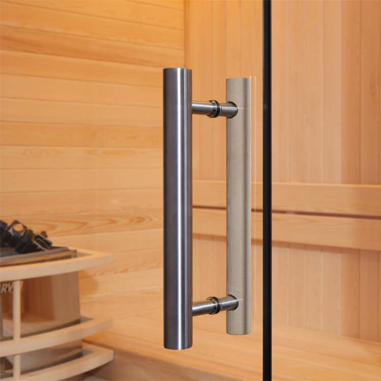 Finnische Sauna E1802 aus Pinienholz inkl. Saunaofen / 180 x 180 cm Finnische Sauna E1802 aus Pinienholz inkl. Saunaofen / 180 x 180 cm