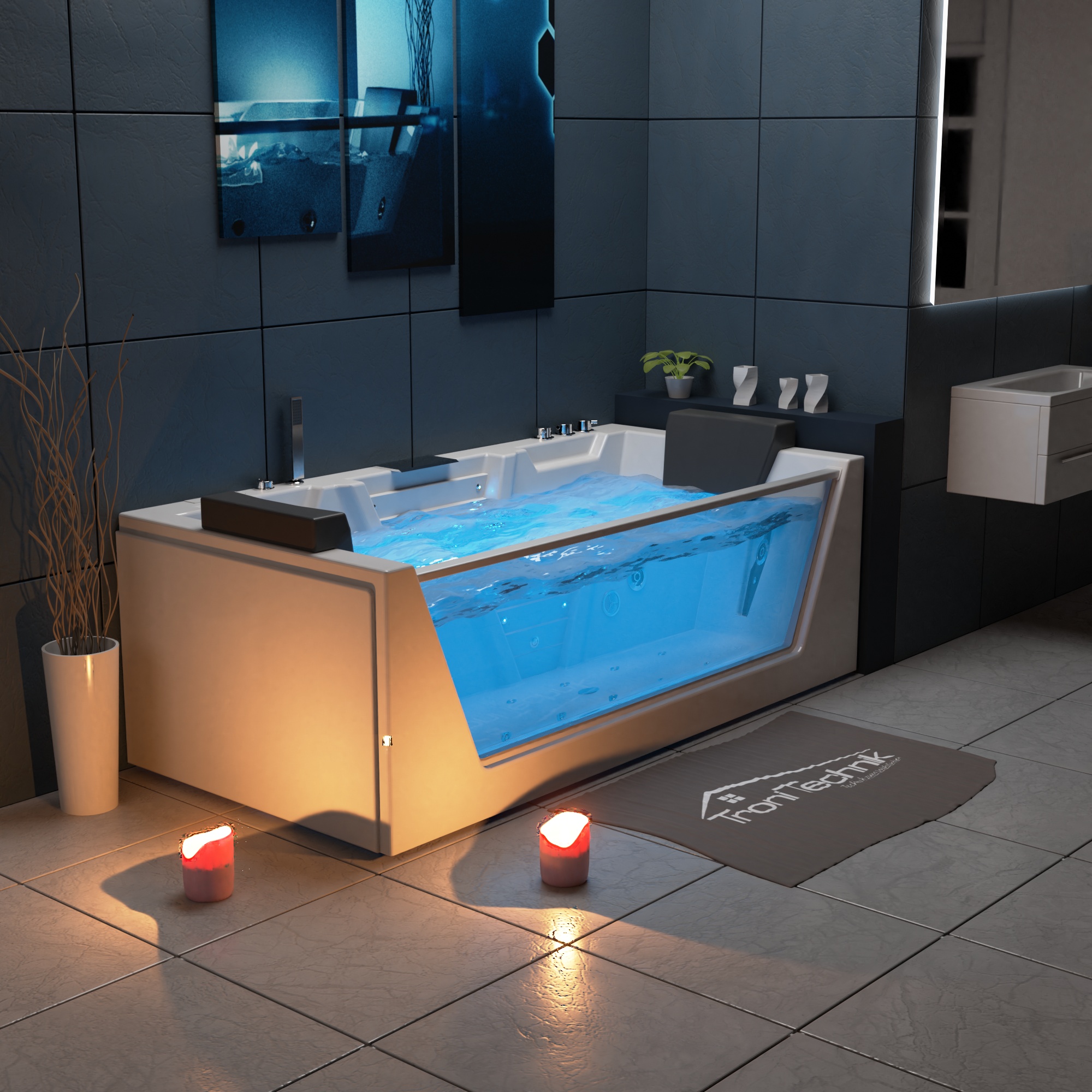 Mykonos-2 Whirlpool MYKONOS 180 x 88 für innen