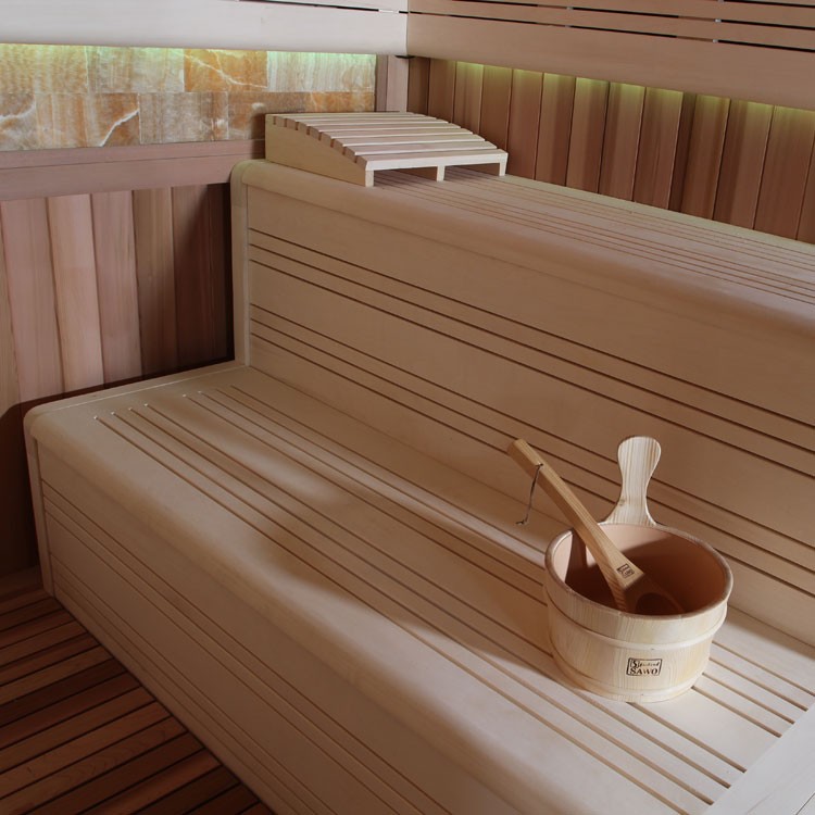 Finnische Sauna AWT E1400D aus Zedernholz inkl. Saunaofen EOS Cubo / 300 x 200 Finnische Sauna AWT E1400D aus Zedernholz inkl. Saunaofen EOS Cubo / 300 x 200