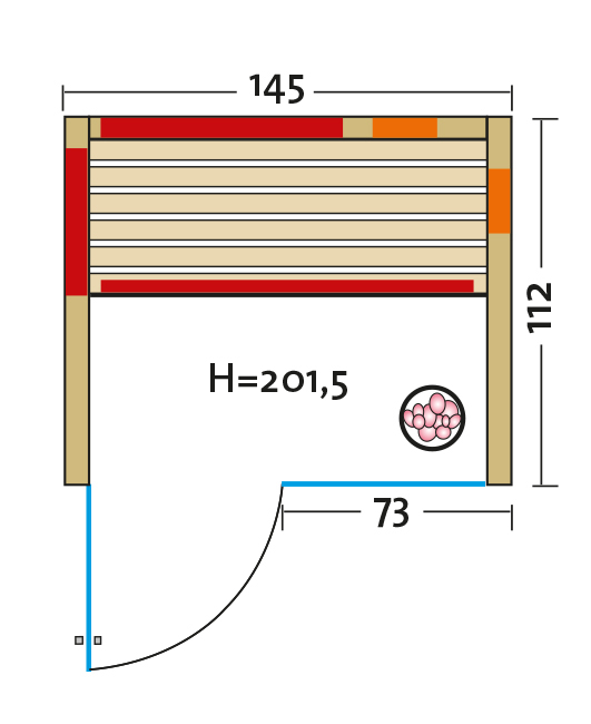 Infrarotkabine Triosol Glas 145 Fichte / 145 x 112 x 201,5 cm Infrarotkabine Triosol Glas 145 Fichte / 145 x 112 x 201,5 cm