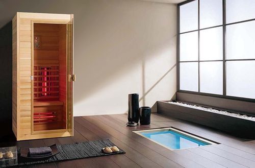 Sonic Classic 1 Sauna 90 x 90 Infrarotkabine mit Vollspektrumstrahlern Sonic Classic 1 Sauna 90 x 90 Infrarotkabine mit Vollspektrumstrahlern