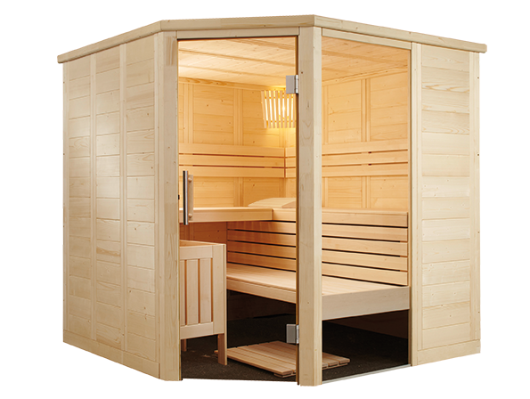 1-030-269_alaska_corner-2 Finnische Sauna Alaska Corner 206 aus Fichte ohne Ofen / 206 x 206 x 204