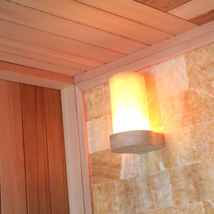 Finnische Sauna AWT E1400D aus Zedernholz inkl. Saunaofen EOS Cubo / 300 x 200