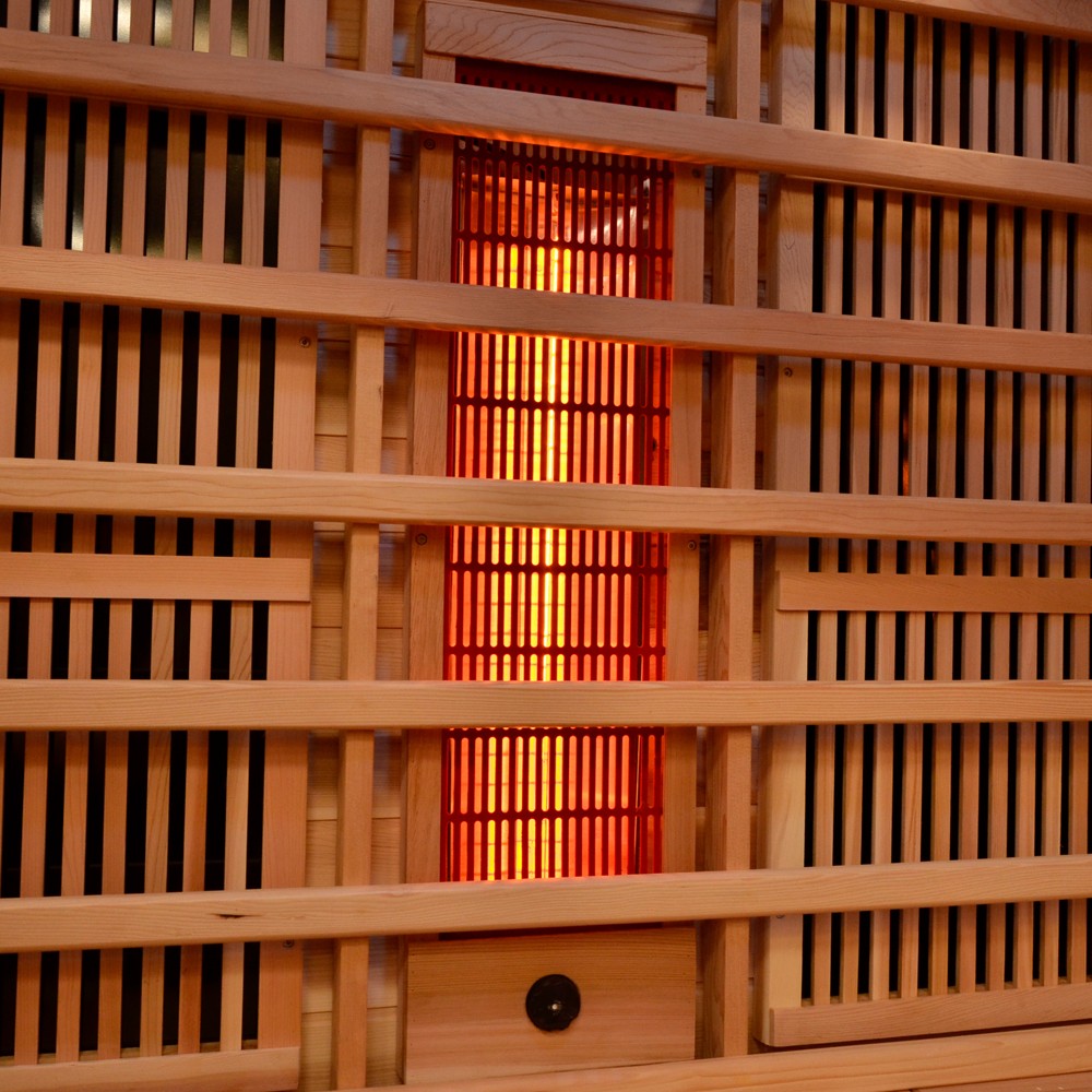 Infrarotkabine Zanier Gigatherm III mit Flächenstrahler aus Hemlockholz